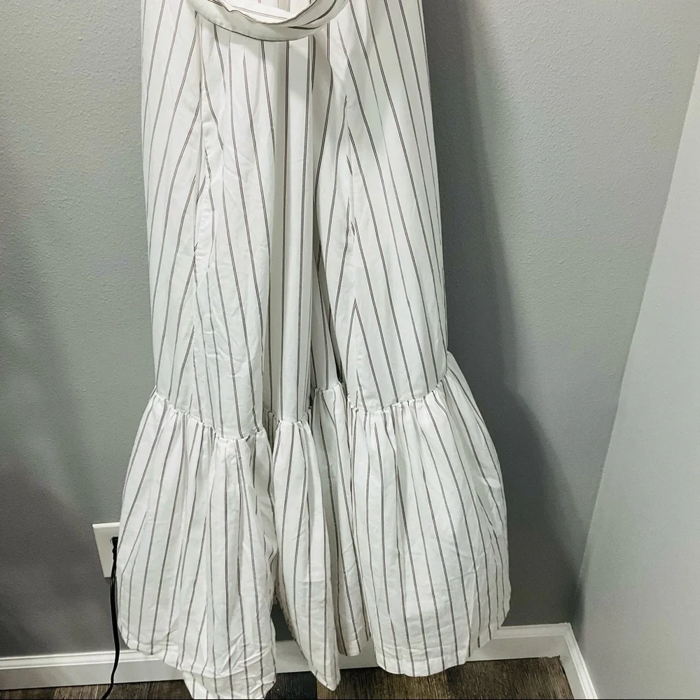 3.1 Phillip Lim Striped Tent Dress size 10 white with light brown strips D130 - Picture 8 of 14